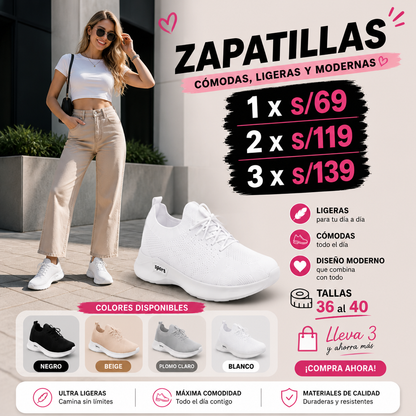 ZAPATILLAS MUJER CONFORT STYLE